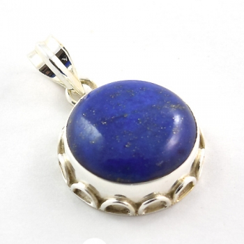 Best selling blue lapis lazuli 925 sterling silver gemstone pendant